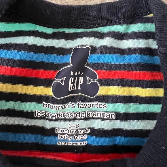 BABY GAP 3-6M Tank Onesie with Stripes - Picture 3 of 3